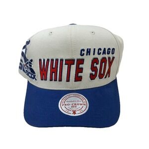 Men's Mitchell & Ness Cream Chicago White Sox Big Time Pro Snapback Hat NEW
